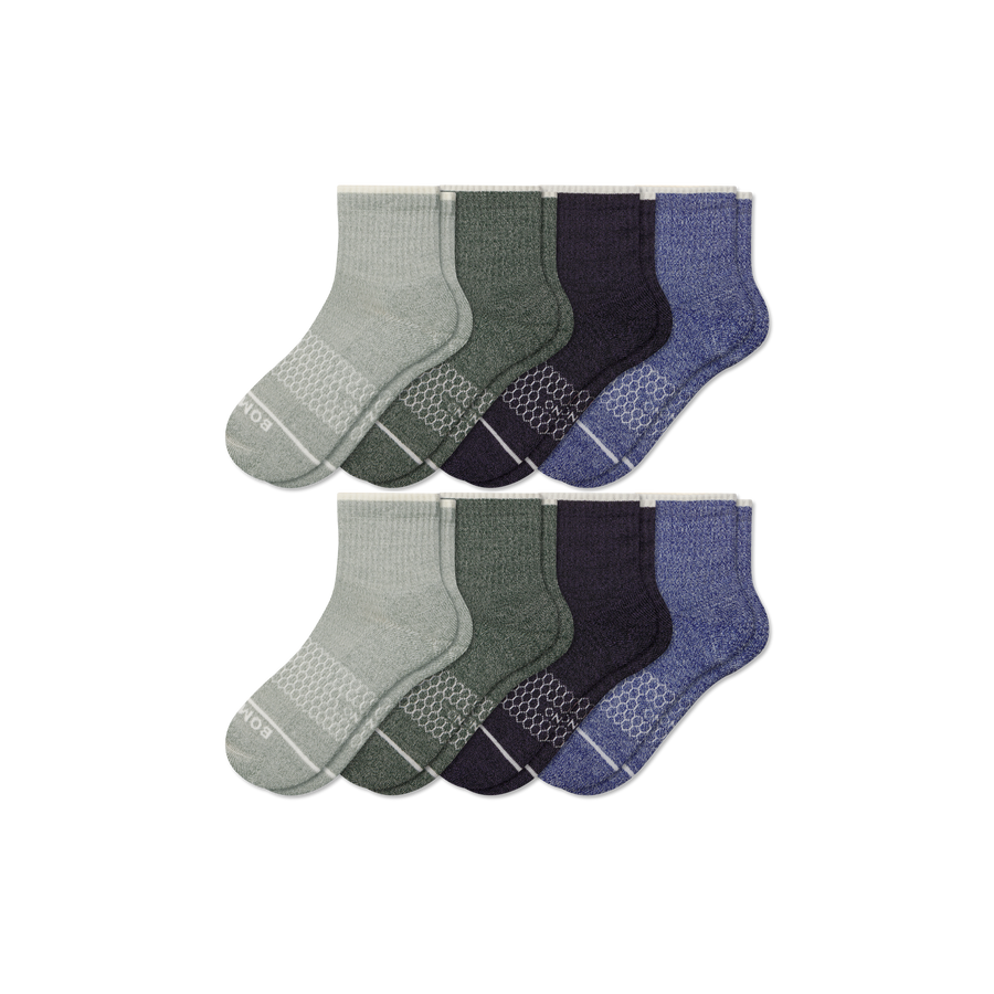 Women's Merino Wool Blend Quarter Sock 8-Pack - Classic Ready