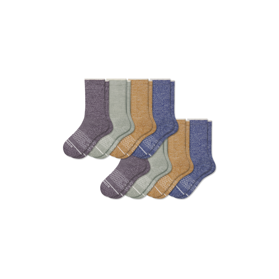 Youth Merino Wool Blend Calf Sock 8-Pack - Essential Ready