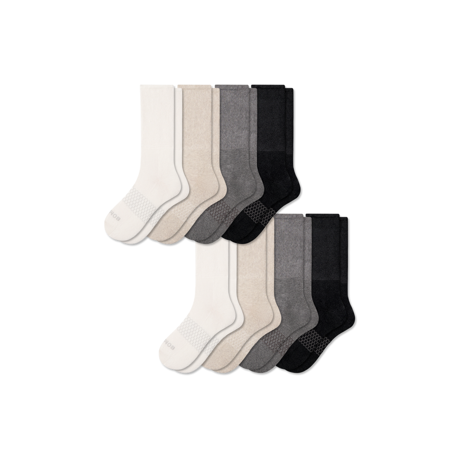 Men's Wide Calf Sock 8-Pack - Daily Cushion