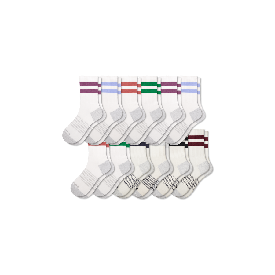 Men's Vintage Stripes Half Calf Sock 12-Pack - Easy Choice