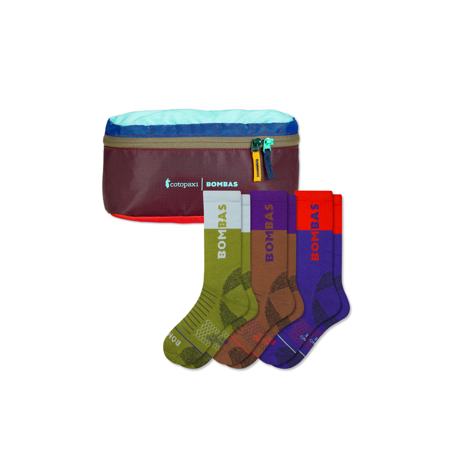 Women's Merino Wool Blend Hiking Sock 3-Pack & Cotopaxi Fanny Pack - Soft Step