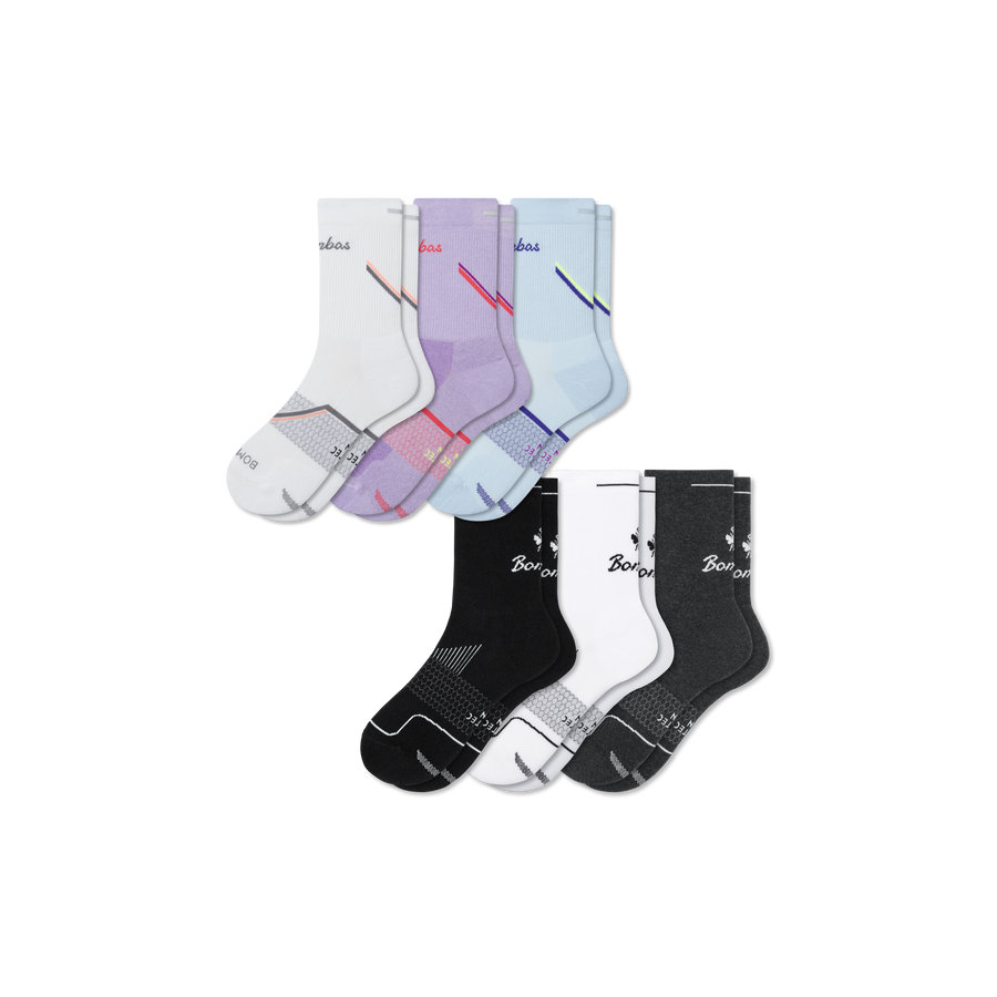 Women's Run Half Calf Sock 6-Pack - Modern Touch
