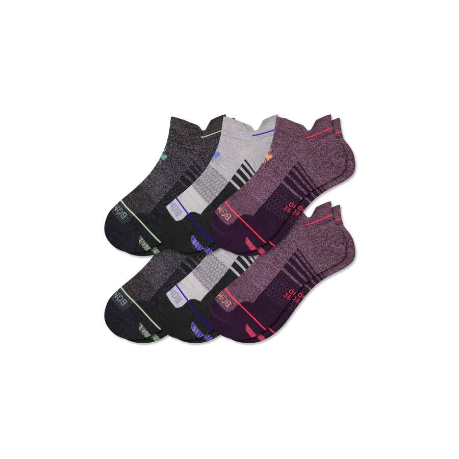 Women's Merino Wool Blend Run Ankle Sock 6-Pack - Easy Choice