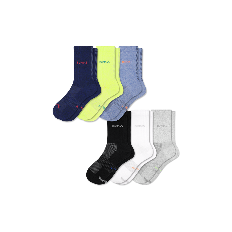 Women's Sport Half Calf Sock 6-Pack - Travel Pair