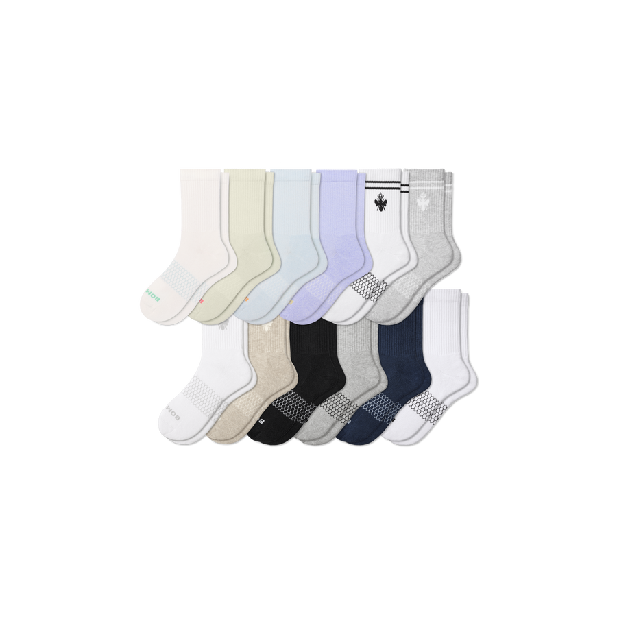 Women's Half Calf Sock 12-Pack - Clean Finish
