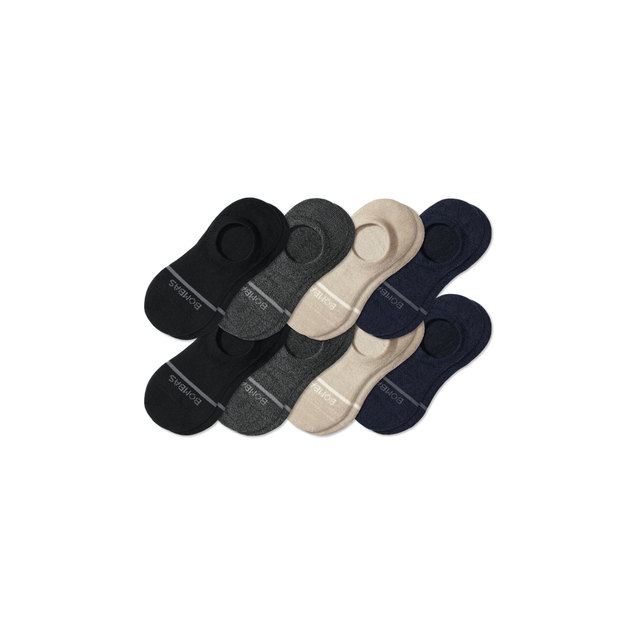Men's Merino Wool Blend No Show Sock 8-Pack - Light Cushion