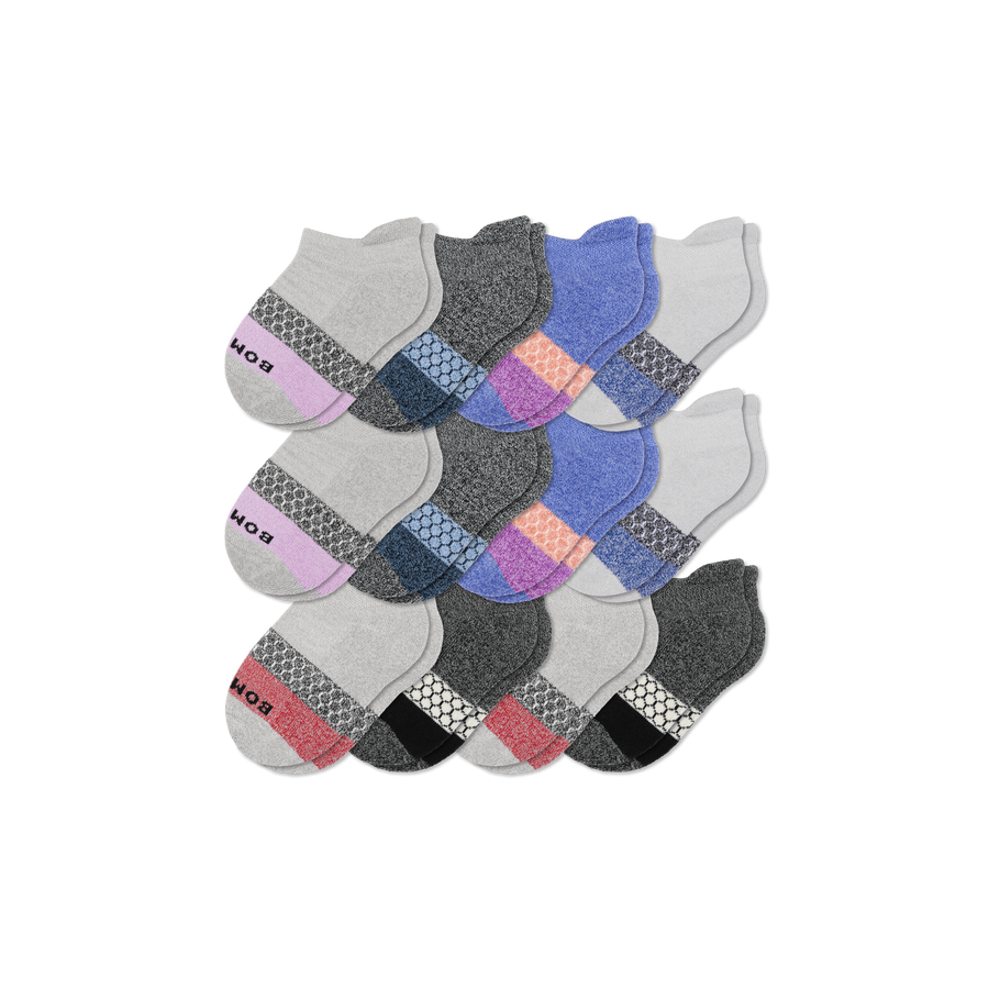 Junior Tri-Block Ankle Sock 12-Pack - Classic Ready