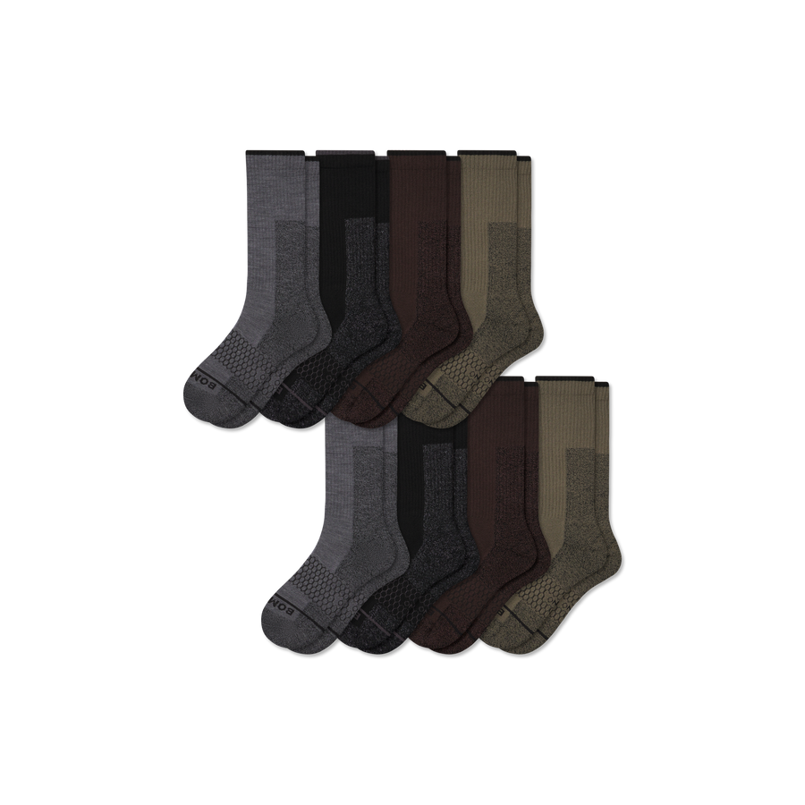 Women's Ultra Strong Merino Blend Calf Sock 8-Pack - Everyday Pair