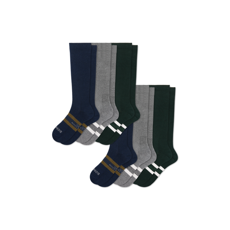 Men's Knee High Sock 6-Pack (15-20mmHg) - Premium Pick