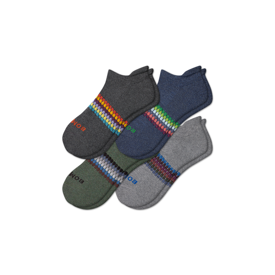Men's Sunset Stripe Ankle Sock 4-Pack - Premium Pick