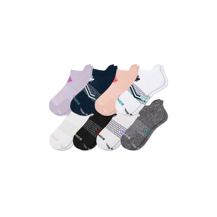 Women's All Sport Ankle Sock 8-Pack - Light Cushion