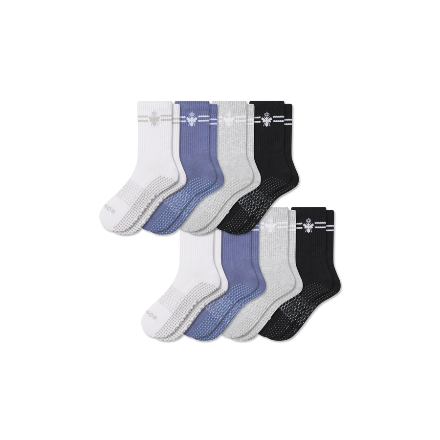 Men's Gripper Half Calf Sock 8-Pack - Ready Pair