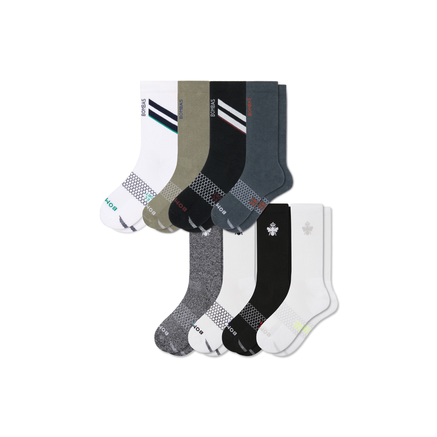 Men's All Sport Calf Sock 8-Pack - Easy Pair