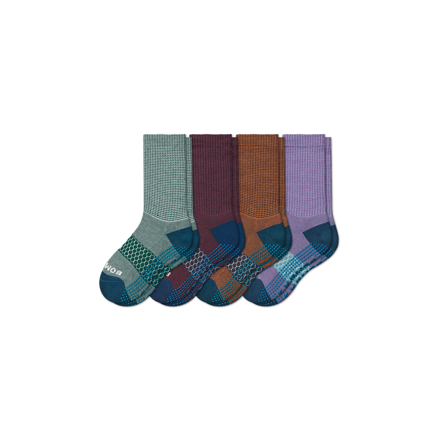 Youth Gripper Calf Sock 4-Pack - Soft Step