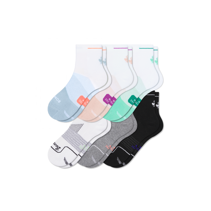 Women's Run Quarter Sock 6-Pack - Classic Ready