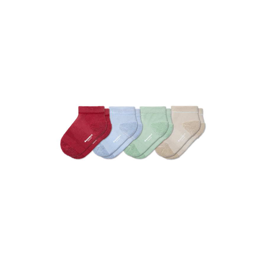 Toddler Terry Ankle Sock 4-Pack - Fresh Choice