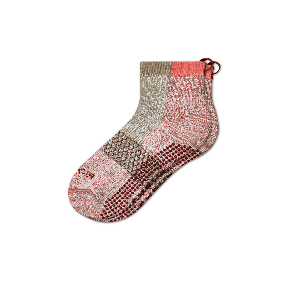 Women's Merino Wool Blend Gripper House Socks - All Day Fit