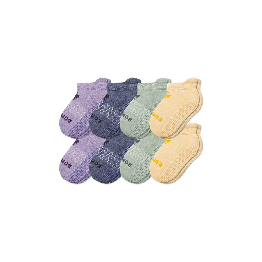 Junior Marl Gripper Ankle Sock 8-Pack - Daily Cushion