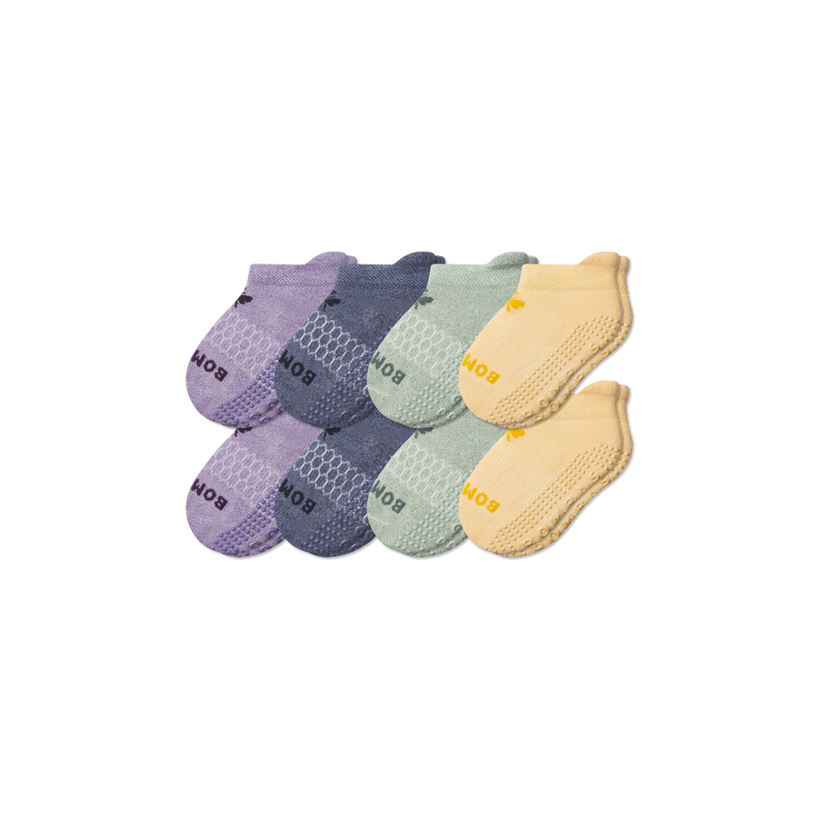 Toddler Gripper Ankle Sock 8-Pack - Clean Finish