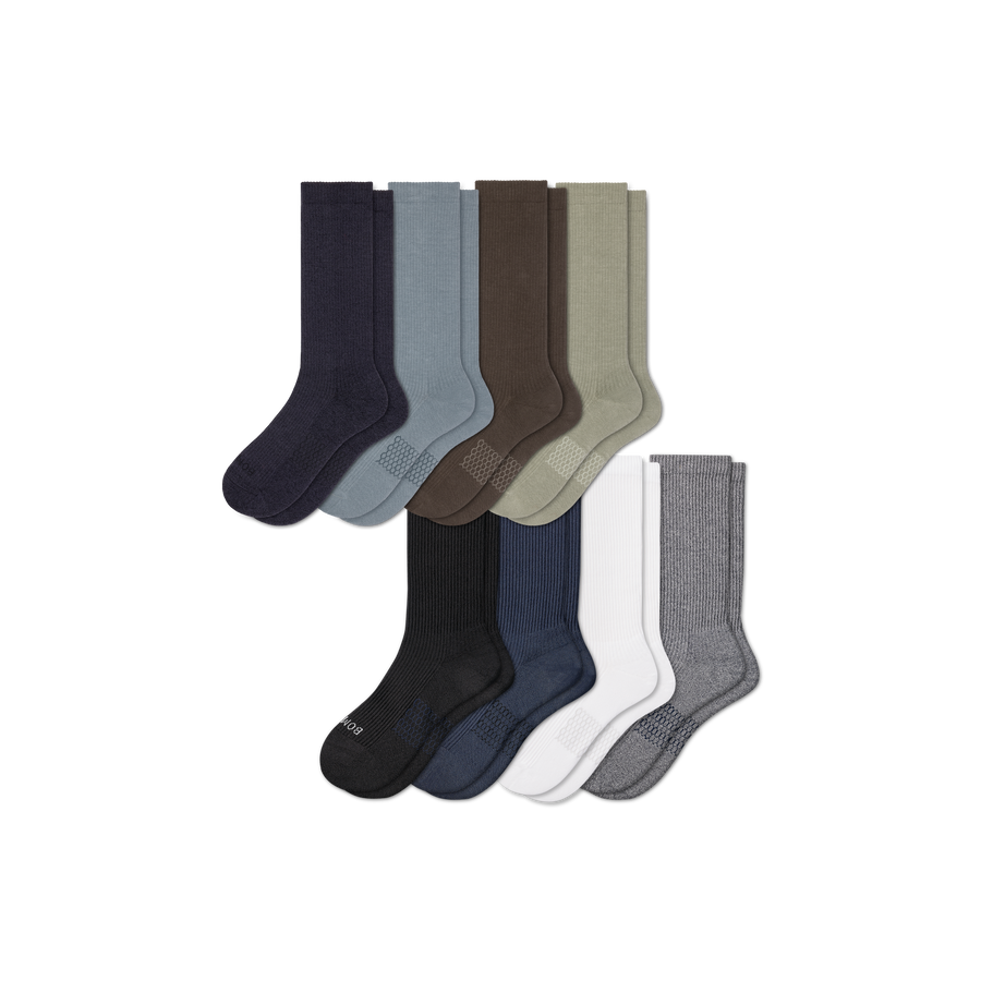 Men's Modern Rib Calf Sock 8-Pack - Daily Step
