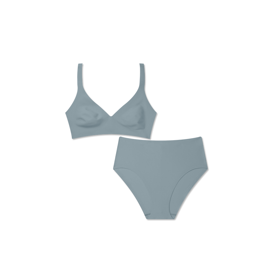 Women’s No Show Plunge Bralette + Hipster Pack - Light Support