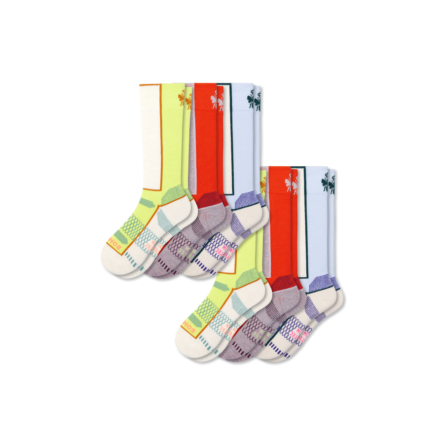 Youth Mid-Cushion Merino Wool Blend Ski & Sock 6-Pack - Ready Pair