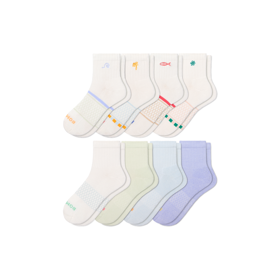Women's Quarter Sock 8-Pack - Modern Touch