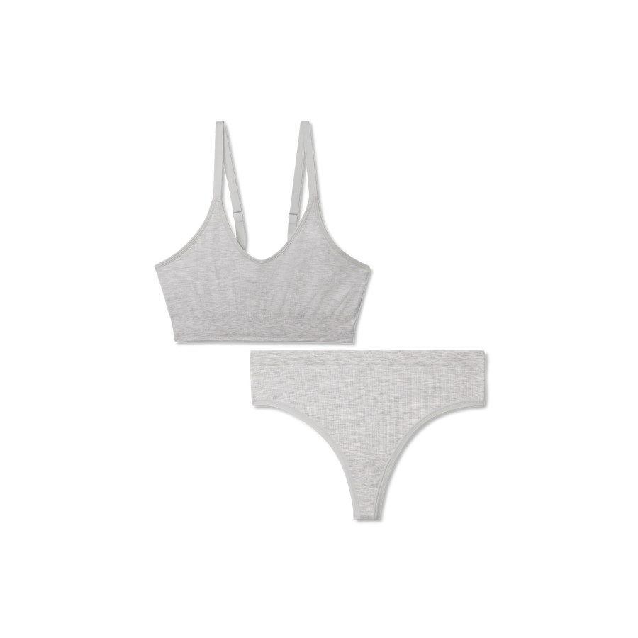Women's Seamless Scoop Bralette + Thong Pack - Fresh Choice