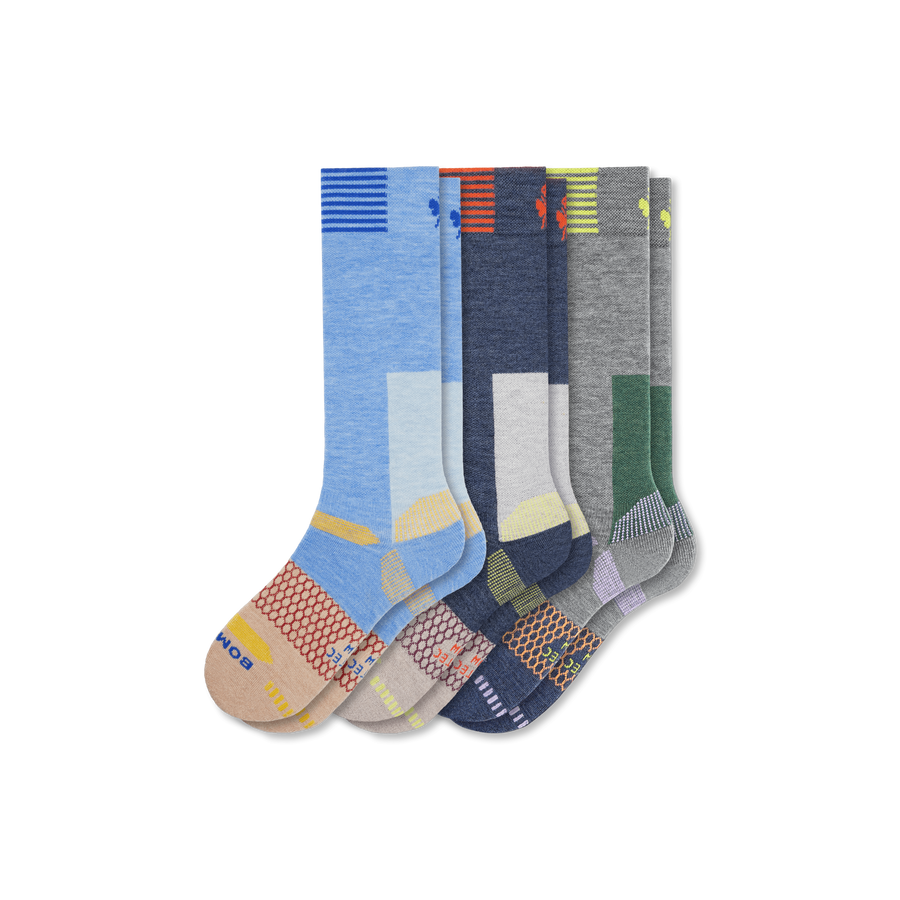 Women's Full-Cushion Merino Wool Blend Ski & Sock 3-Pack - Light Cushion