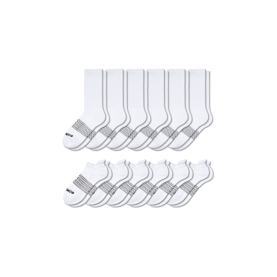 Women's Calf & Ankle Sock 12-Pack - Clean Finish