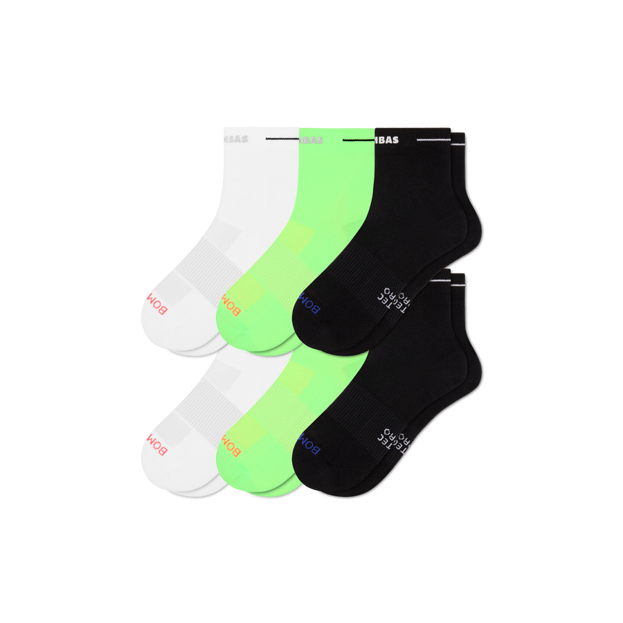 Men's RunPro Quarter Sock 6-Pack - Modern Touch